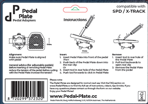 Pedal Plate | SPDX | Compatible with Shimano SPD & Look X-Track