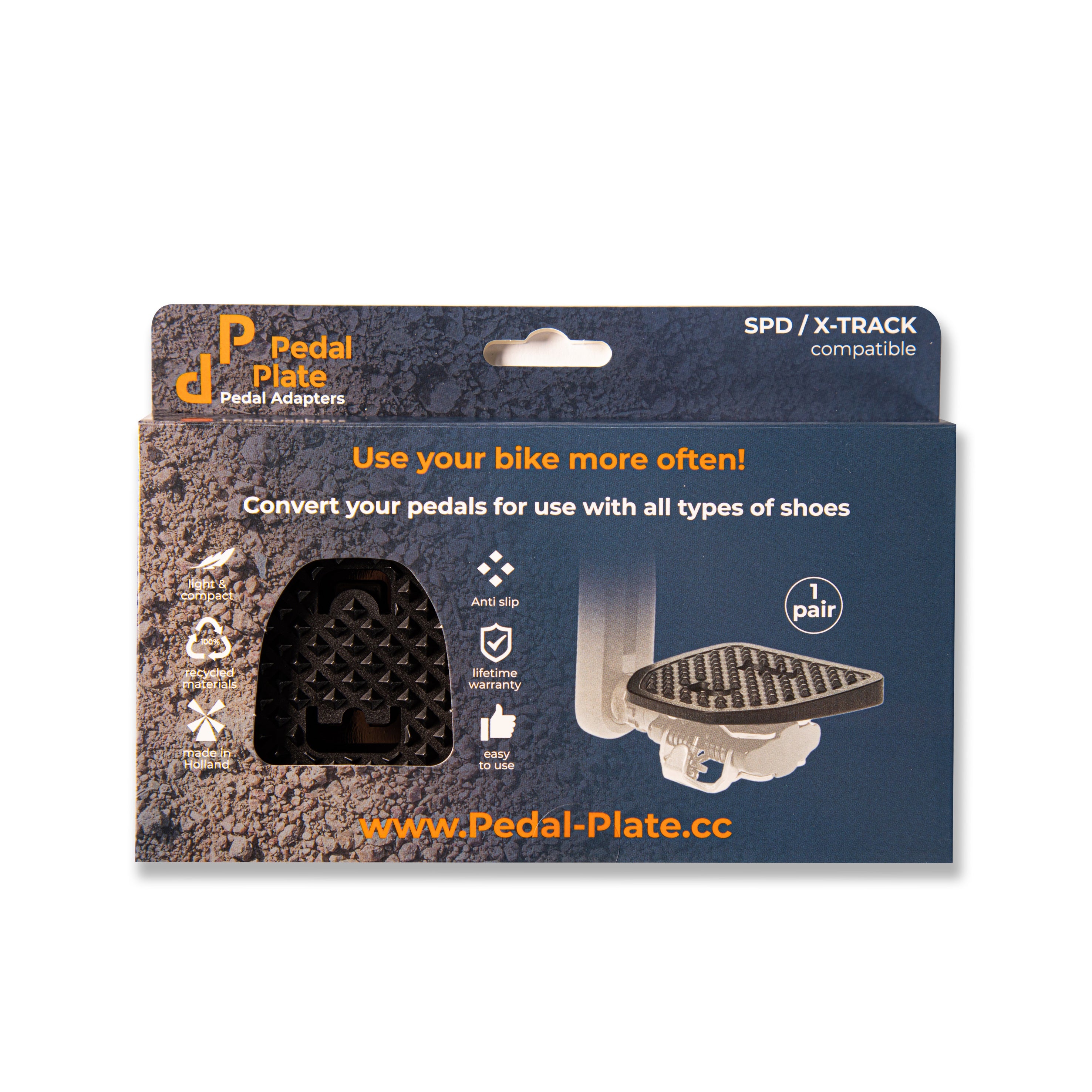 Pedal Plate | SPDX | Compatible with Shimano SPD & Look X-Track